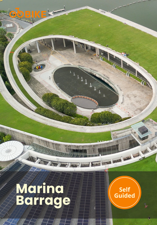 Marina Barrage green roof with GoBike Singapore.