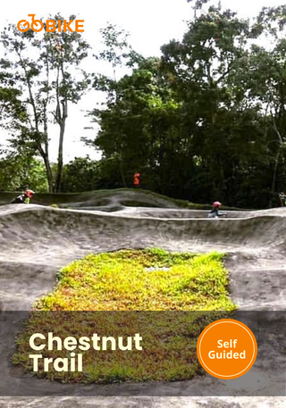 Bike trail with riders at the Chestnut Trail with GoBike.